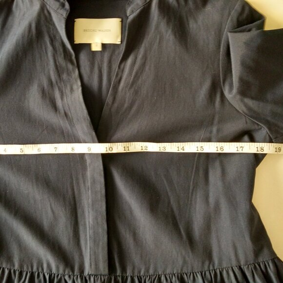 Brochu Walker Dark Navy Long sleeved Mini Dress - Picture 4 of 8